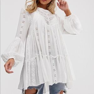 Free People white tunic